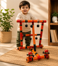 Heritage Wooden Classic Baby Walker with Bells